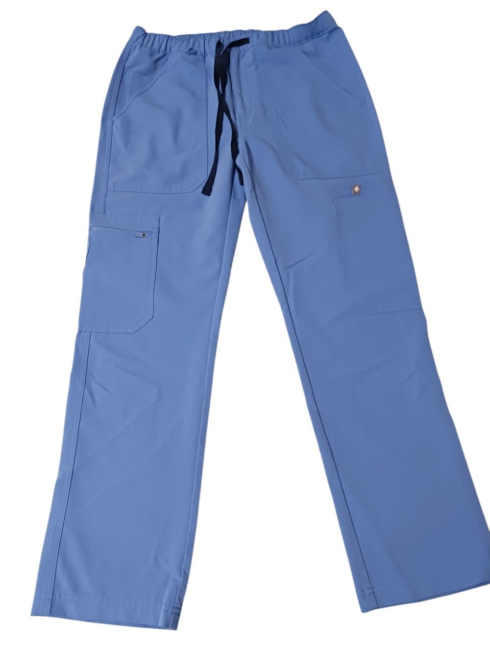 Figs *XS Short* unisex ceil blue technical collection straight leg scrubs pants